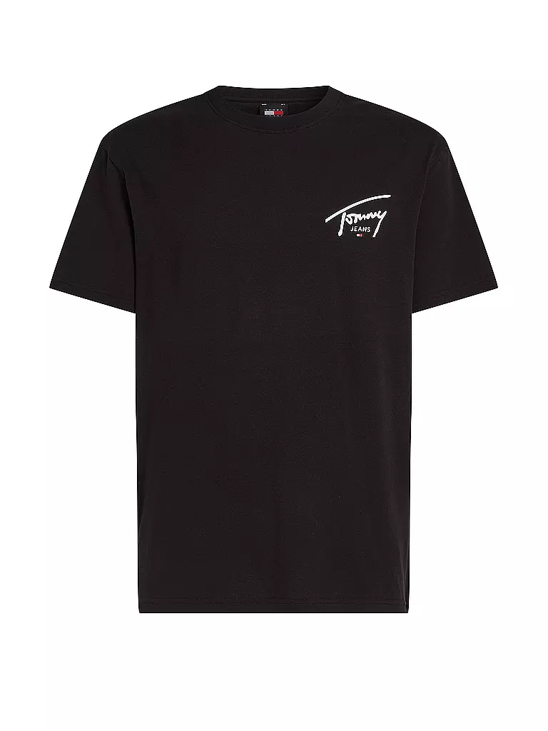 Black tommy jeans t shirt online